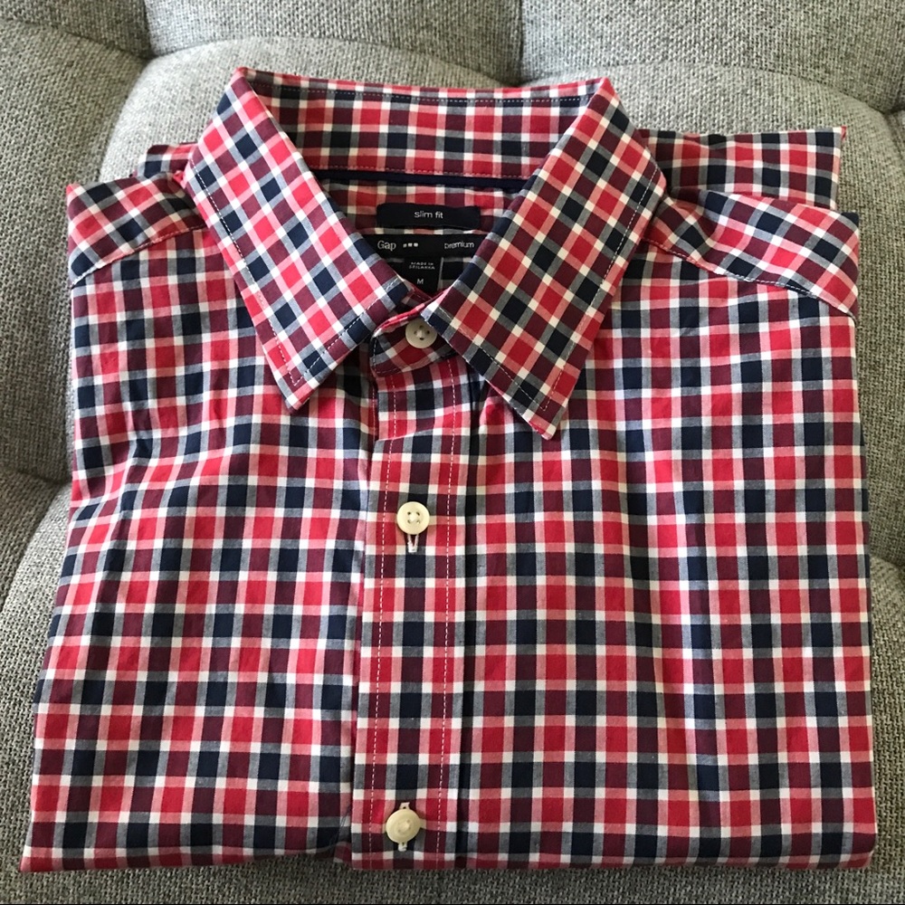 Men's Gap Men's button down shirt checkered premium M